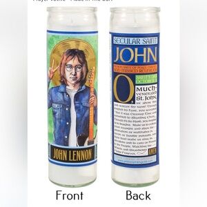 John Lennon Candle - Secular Saint John Patron of Peace Chance & Missed Reunions